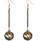 Gold Confetti Ball Chain Earrings