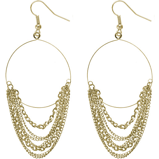 Gold Chain Earrings