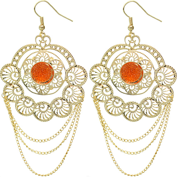 Gold Filigree Earrings