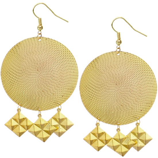 Gold Metal Earrings