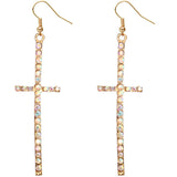 Gold Cross Earrings