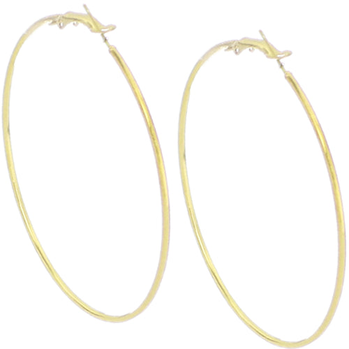 Gold Medium Hoop Earrings