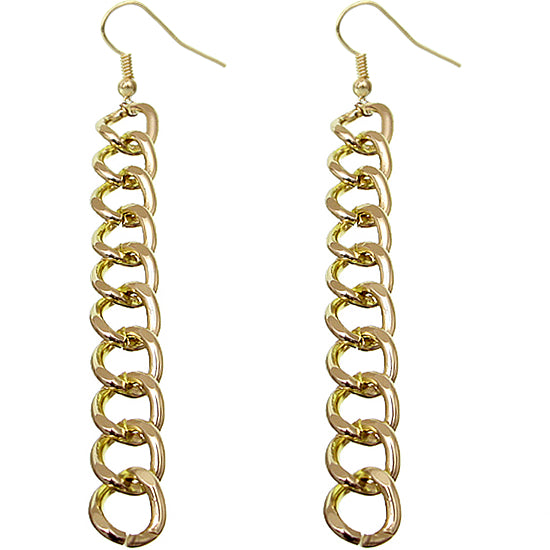 Gold Chain Link Earrings