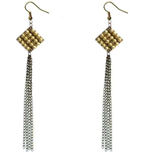Gold Long Chain Earrings