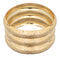 Gold Trio Metal Stacked Bracelets