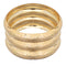 Gold Trio Metal Stacked Bracelets