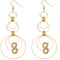 Gold triple hoop earrings