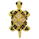 Gold Turtle Crawling Adjustable Ring