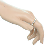 Gold Clear Rhinestone Stretch Mini Ring