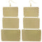 Gold Hammered Lightweight Dangle Link Earrings