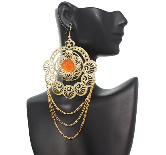 Gold Chain Earrings