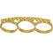 Gold Triple Love Heart Midi Knuckle Ring