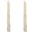 Gold Long Mesh Drop Dangle Sparkle Earrings