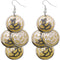Gold disk earrings