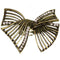 Gold Twist Rhinestone Bow Adjustable Ring