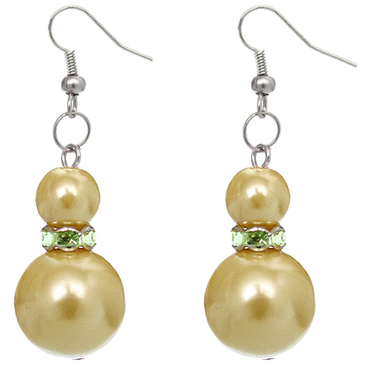 Gold Pearl Earrings