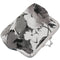 Gray Art Deco Kisslock Wallet