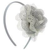 Gray Layered Flower Headband