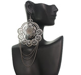 Gray Chain Earrings