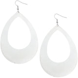 Blue Snakeskin Teardrop Earrings