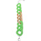 Green Acrylic Chain Link Bracelet