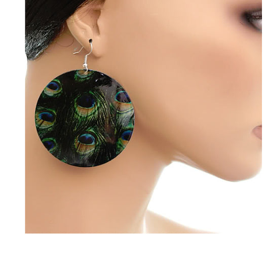 Green Spotted Earrings