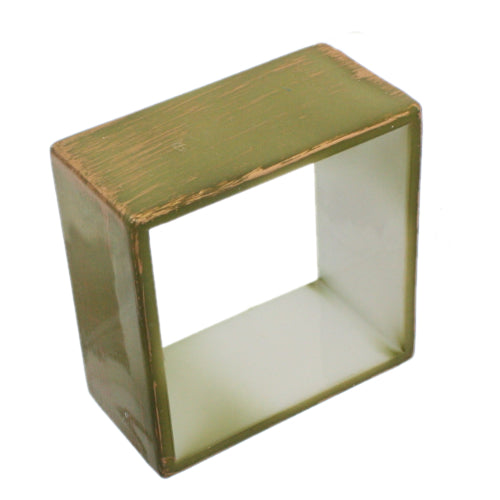 Green Block Textured Bangle Bracelet