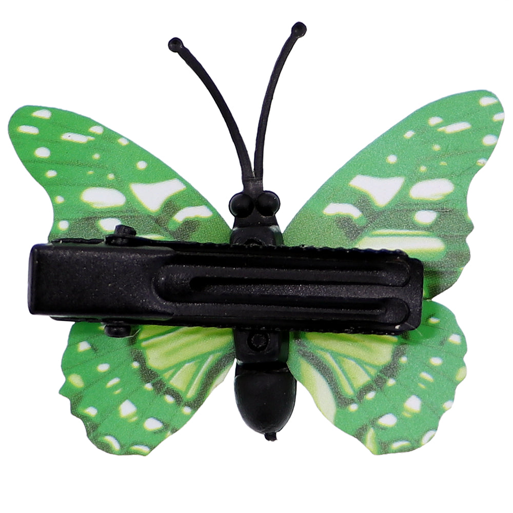 Green Butterfly Hair Clip