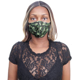 Green Camouflage Face Mask
