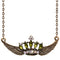 Green Crown Double Wing Chain Necklace