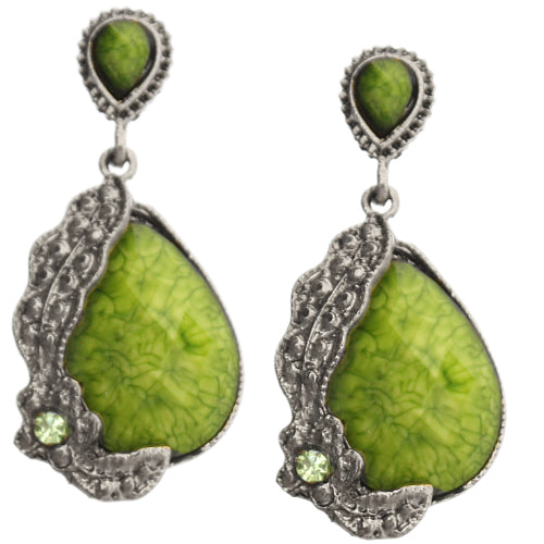 Green Elegant Earrings