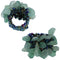 Green Faux Crystal Seed Bead Elastic Ring