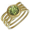 Green Zebra Gemstone Hinged Bracelet