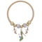 Green Fireball High Heel Shoe Charm Stretch Bracelet