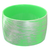 Green Large Wide Bangle Bracelet