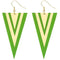 Green Mirror Earrings