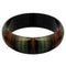 Green Multicolor Striped Bangle Bracelet