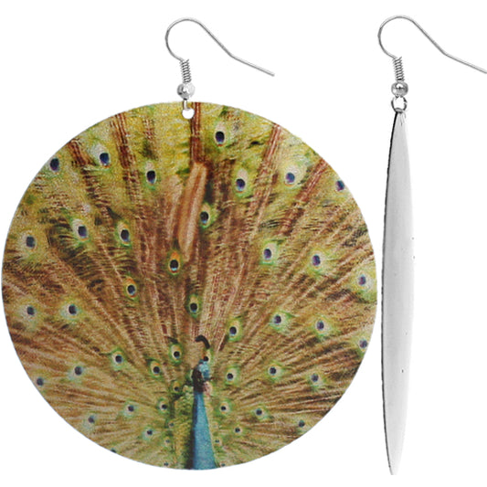 Green Brown Peacocks