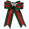 Green Red Necktie Butterfly Bow Brooch