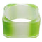 Green White Glossy Bangle Bracelet