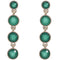 Green Simulated Emerald Drop Earrings