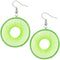 Green Woven Thread Earrings