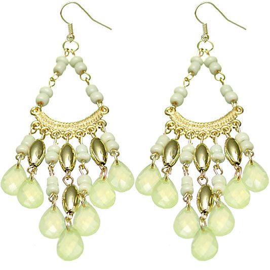 Green Spanish Dangle Earrings