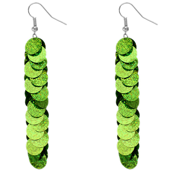 Green Sparkle Earrings