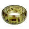Green Spotted Cheetah Hinged Bracelet