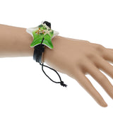 Green Starfish Faux Leather Adjustable Bracelet