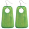 Green Wooden Drop Earrings