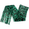 Green Lightweight 3 in 1 Zebra Print Sheer Scarf