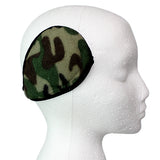 Green Camo Fleece Unisex Coil EarMuffs Warmers
