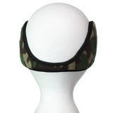 Green Camo Fleece Unisex Coil EarMuffs Warmers